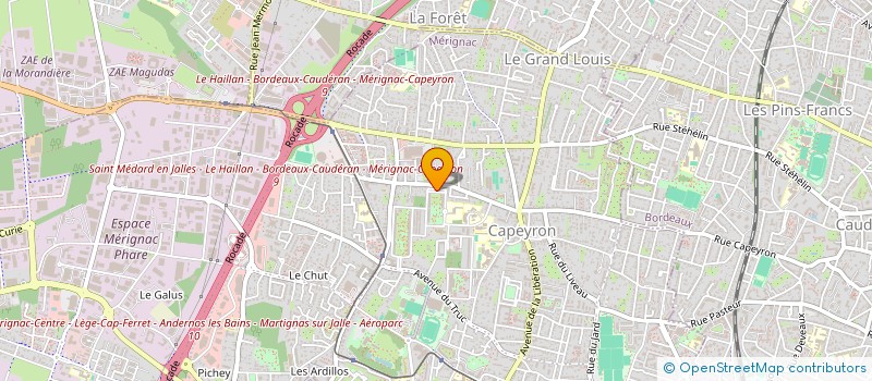 localisation de l'entreprise ALIZE à MERIGNAC