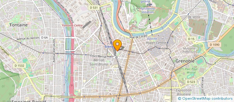 localisation de l'entreprise ALIZE à GRENOBLE