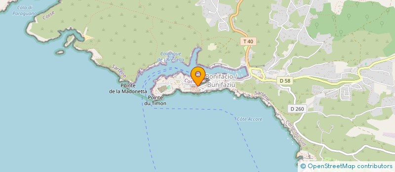 localisation de l'entreprise ALIZE à BONIFACIO