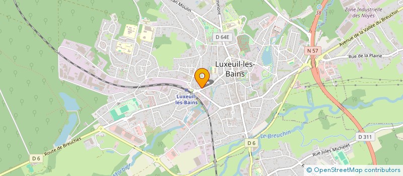 localisation de l'entreprise ALIZE  LUXEUIL-LES-BAINS