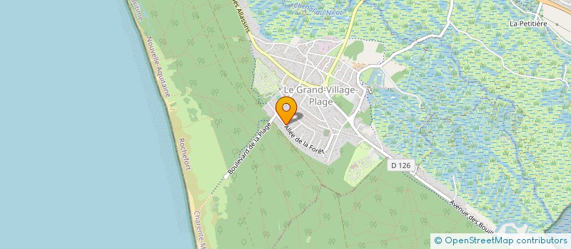 localisation de l'entreprise ALIZE  LE GRAND-VILLAGE-PLAGE