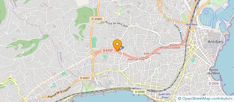 localisation de l'entreprise ALIZE à ANTIBES