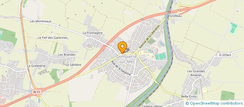 localisation de l'entreprise ALIZE  DOMPIERRE-SUR-MER