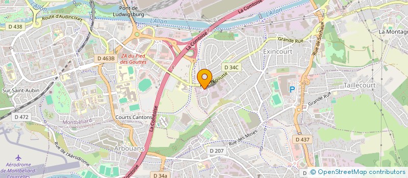localisation de l'entreprise ALIZE  BALGAU