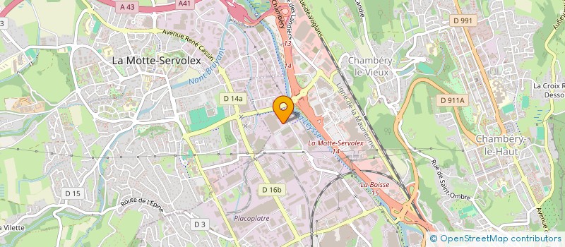 localisation de l'entreprise ALIZE à CHAMBERY