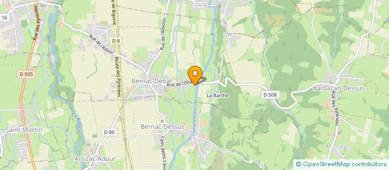 localisation de l'entreprise ALIZE  BERNAC-DEBAT