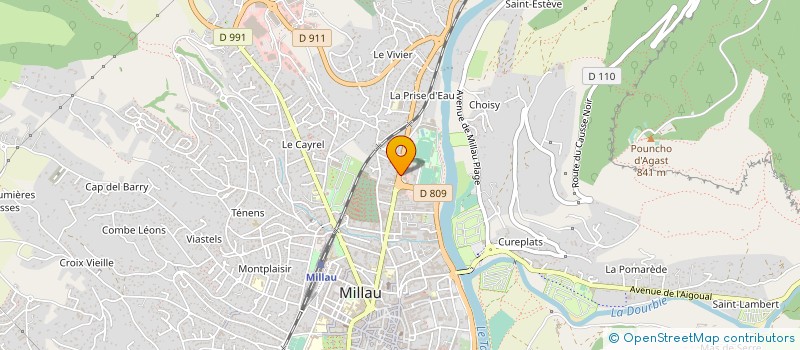 localisation de l'entreprise ALIZE  MILLAU