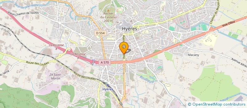 localisation de l'entreprise ALIZE à HYERES