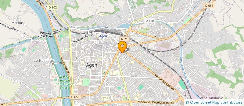 localisation de l'entreprise ALIZE à AGEN