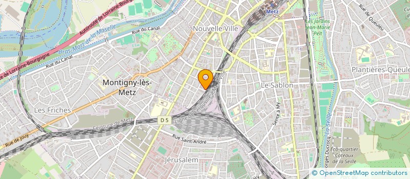 localisation de l'entreprise ALIZE  METZ