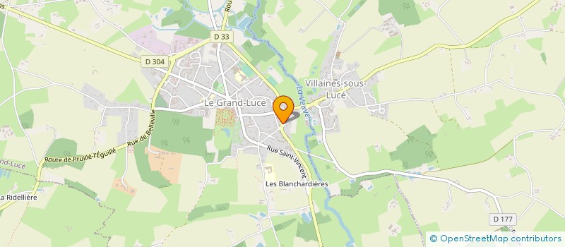 localisation de l'entreprise ALIZE AMBULANCES à LE GRAND-LUCE