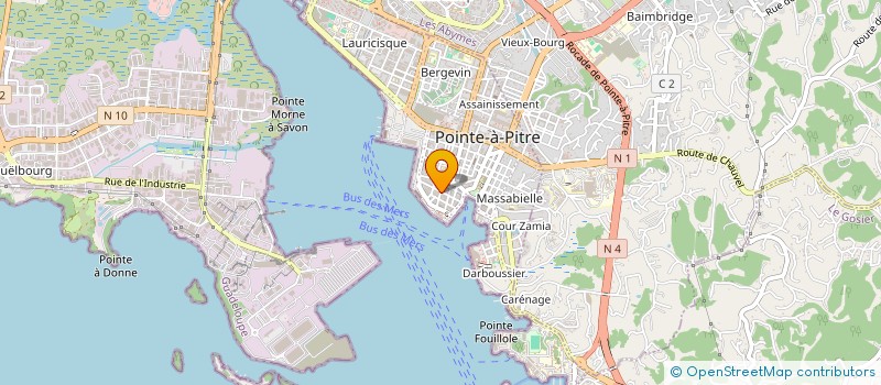 localisation de l'entreprise ALIZE AUDITION à POINTE-A-PITRE