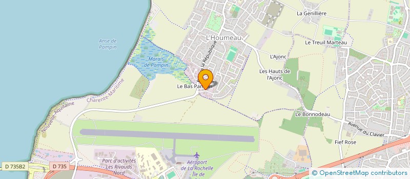 localisation de l'entreprise ALIZE BATIMENT SERVICES à L'HOUMEAU