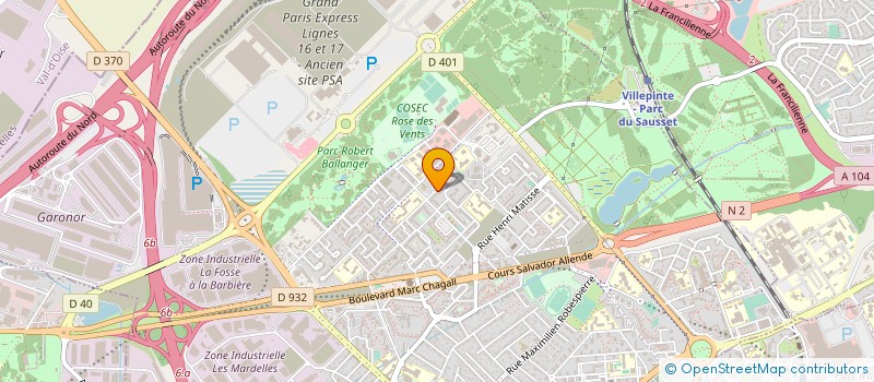 localisation de l'entreprise ALIZE DIFFUSION SARL à AULNAY-SOUS-BOIS
