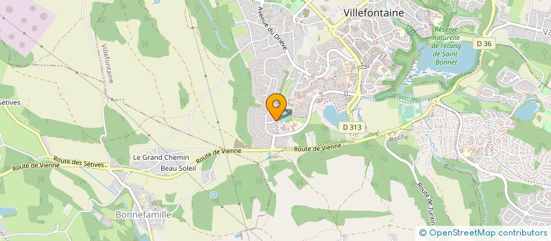 localisation de l'entreprise ALIZE'EAU  VILLEFONTAINE