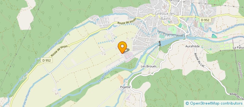 localisation de l'entreprise ALIZE ELECTRONIC à GREOUX-LES-BAINS