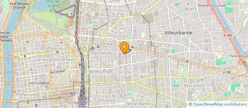 localisation de l'entreprise ALIZE ENTRETIEN  VILLEURBANNE