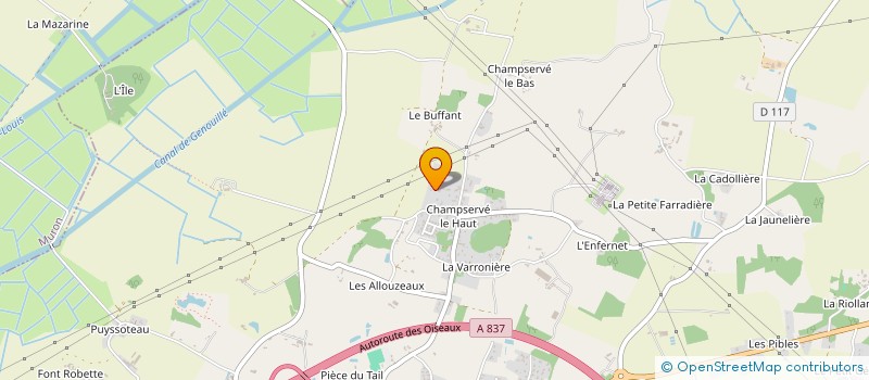 localisation de l'entreprise ALIZE EVASION  TONNAY-CHARENTE