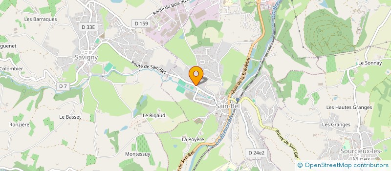 localisation de l'entreprise ALIZE FINANCES à L'ARBRESLE