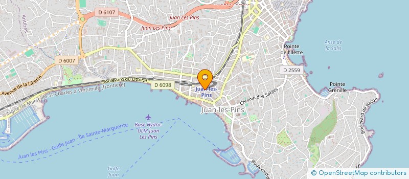 localisation de l'entreprise ALIZE IMMOBILIER à ANTIBES