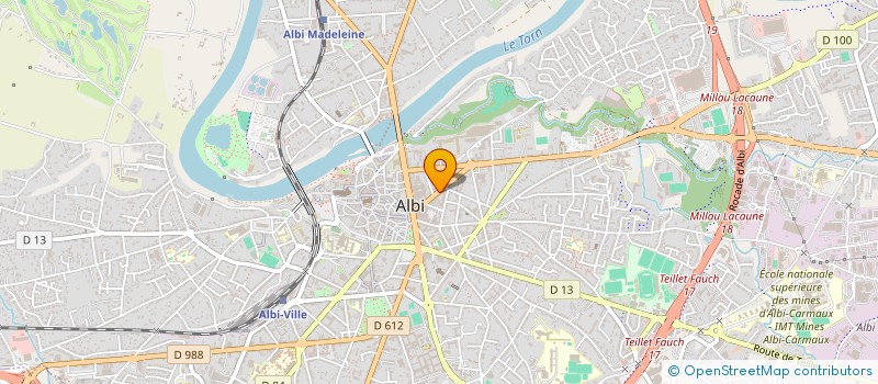 localisation de l'entreprise ALIZE MICRO INFORMATIQUE à ALBI