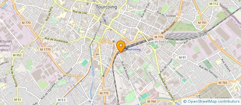 localisation de l'entreprise ALIZE NETTOYAGE à TOURCOING
