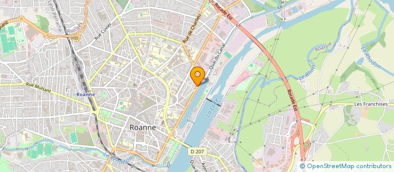 localisation de l'entreprise ALIZE ORTHOPEDIE à ROANNE
