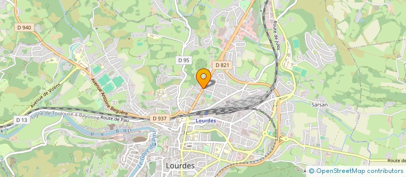 localisation de l'entreprise ALIZE PARC MIDI PYRENEES à LOURDES