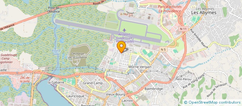 localisation de l'entreprise ALIZE PLUS à LES ABYMES