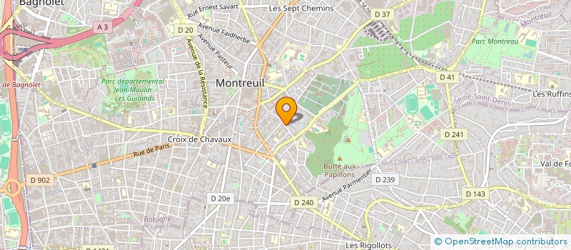 localisation de l'entreprise ALIZE TECHNOLOGIES DOCUMENTAIRES à MONTREUIL