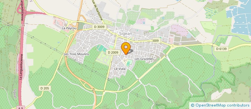 localisation de l'entreprise ALIZE THERAPIE SIGEAN à SIGEAN