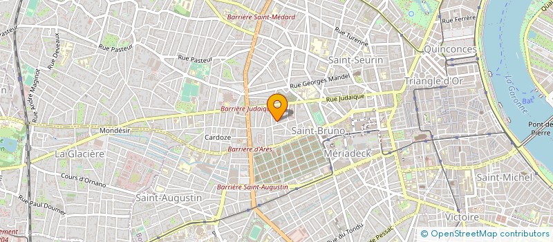localisation de l'entreprise ALIZE TOITURE à BORDEAUX