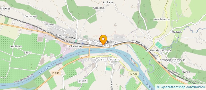 localisation de l'entreprise ALIZE TOUR VOYAGE  PORT-SAINTE-MARIE