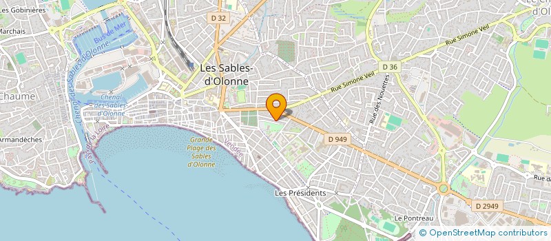 localisation de l'entreprise ALIZE TRADUCTION à LES SABLES D'OLONNE