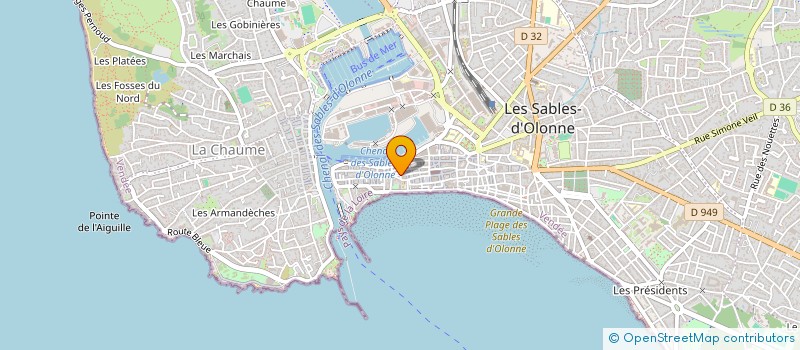localisation de l'entreprise ALIZE YACHT DESIGN à LES SABLES D'OLONNE
