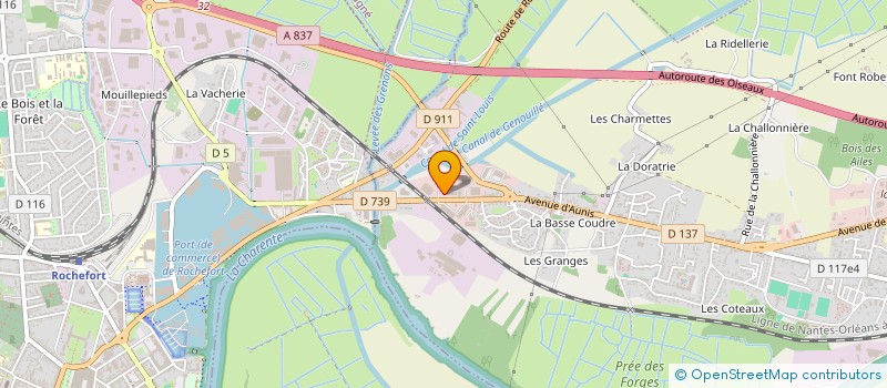 localisation de l'entreprise ALIZEA 17  TONNAY-CHARENTE