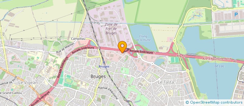 localisation de l'entreprise ALIZEA  BRUGES