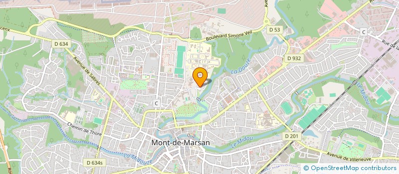 localisation de l'entreprise ALIZEA  MONT-DE-MARSAN