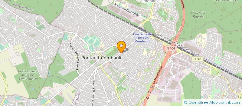 localisation de l'entreprise ALIZEANCE à PONTAULT-COMBAULT