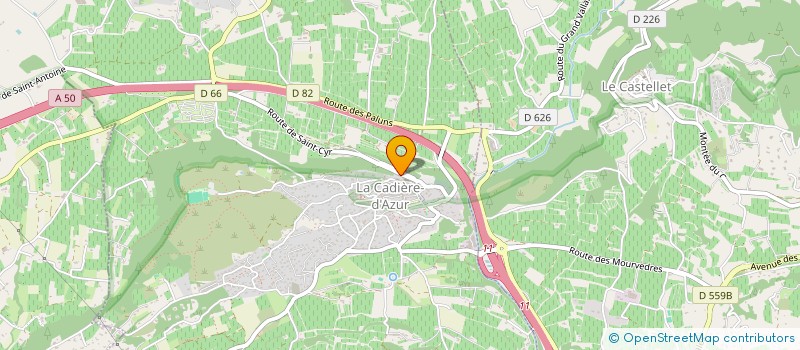 localisation de l'entreprise ALIZEE à LA CADIERE-D'AZUR