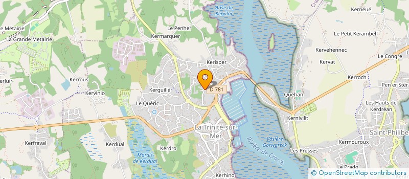 localisation de l'entreprise ALIZEE  LA TRINITE-SUR-MER