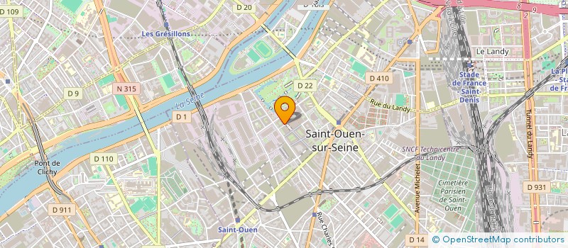 localisation de l'entreprise ALIZEE à SAINT-OUEN-SUR-SEINE