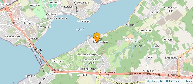 localisation de l'entreprise ALIZEE PARTICIPATIONS  PLOUGASTEL-DAOULAS