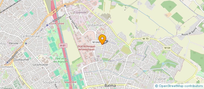 localisation de l'entreprise ALIZEE PRO à BALMA