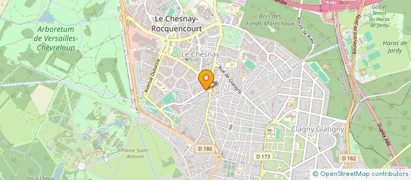 localisation de l'entreprise ALIZEE TRANSPORT  LE CHESNAY-ROCQUENCOURT