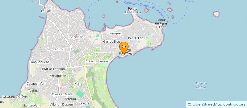 localisation de l'entreprise ALIZEES MORLAIX  CARANTEC