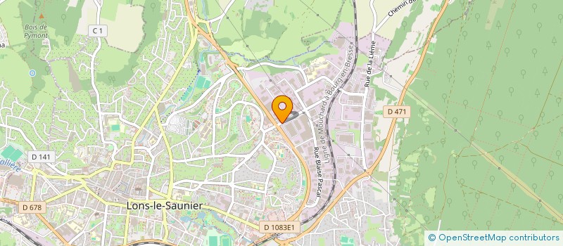 localisation de l'entreprise ALIZEO INDUSTRIE  LONS-LE-SAUNIER