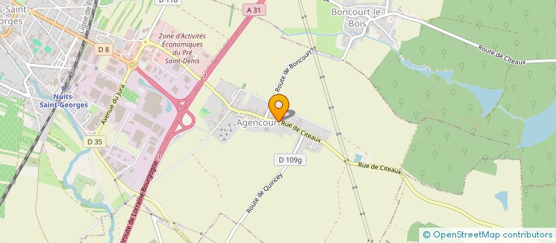 localisation de l'entreprise ALIZES  AGENCOURT