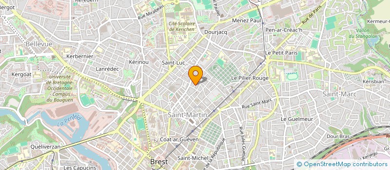 localisation de l'entreprise ALIZES à BREST