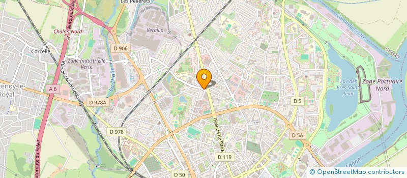 localisation de l'entreprise ALIZES à CHALON-SUR-SAONE